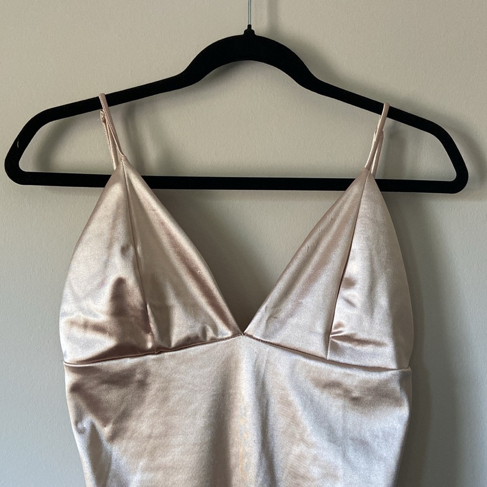 Fashion Nova Satin Bodycon Dress